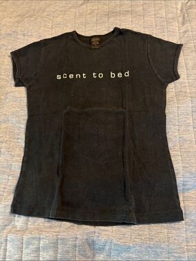 French Connection Black Logo Tag Crew Neck Tee